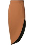 Maticevski Asymmetric Skirt - Brown