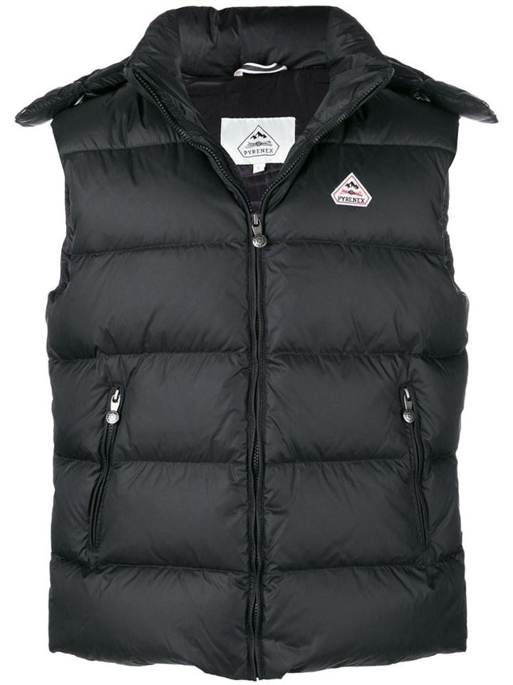 Pyrenex Zipped Padded Vest - Black