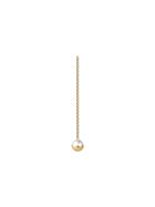 Shihara Half Pearl Chain Earring 180&deg; - Metallic