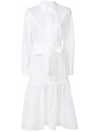 Tory Burch Scalloped Shirt Dress - White