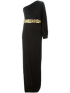 Dsquared2 One Shoulder Embellished Dress - Black