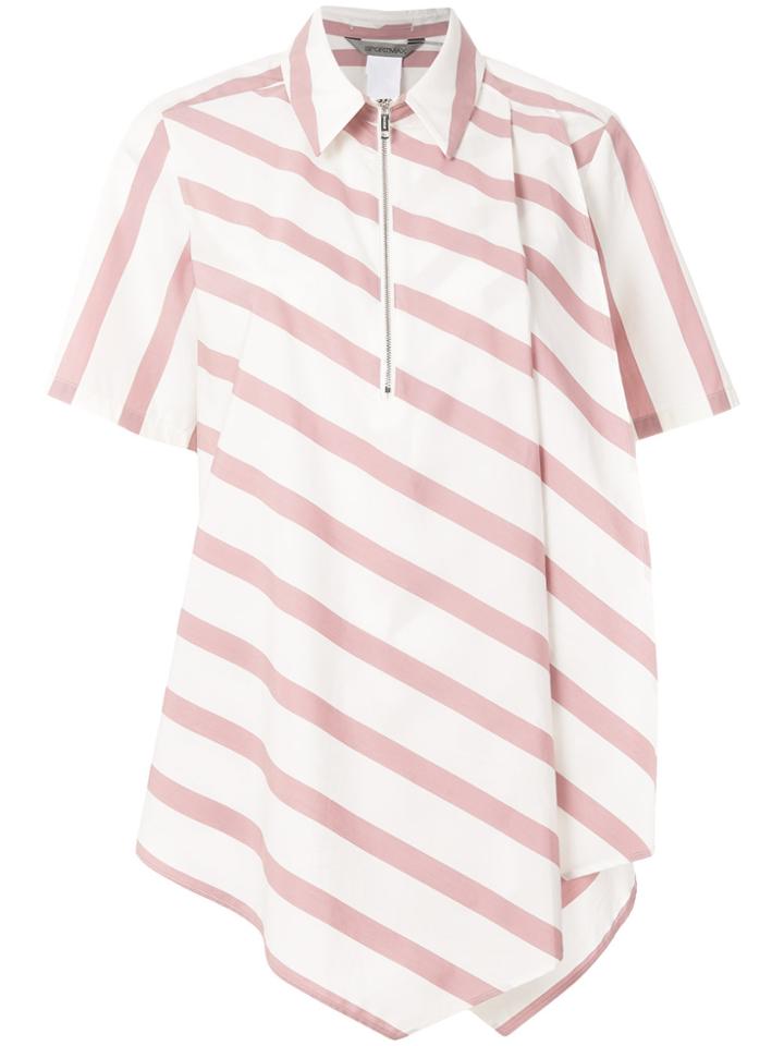 Sportmax Zipped Short Sleeve Shirt - White