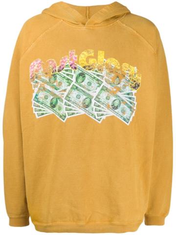 Mindseeker Dollar Print Hoodie - Yellow