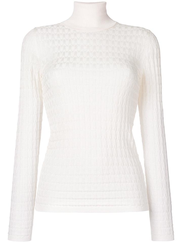 M Missoni Roll Neck Jumper - Nude & Neutrals