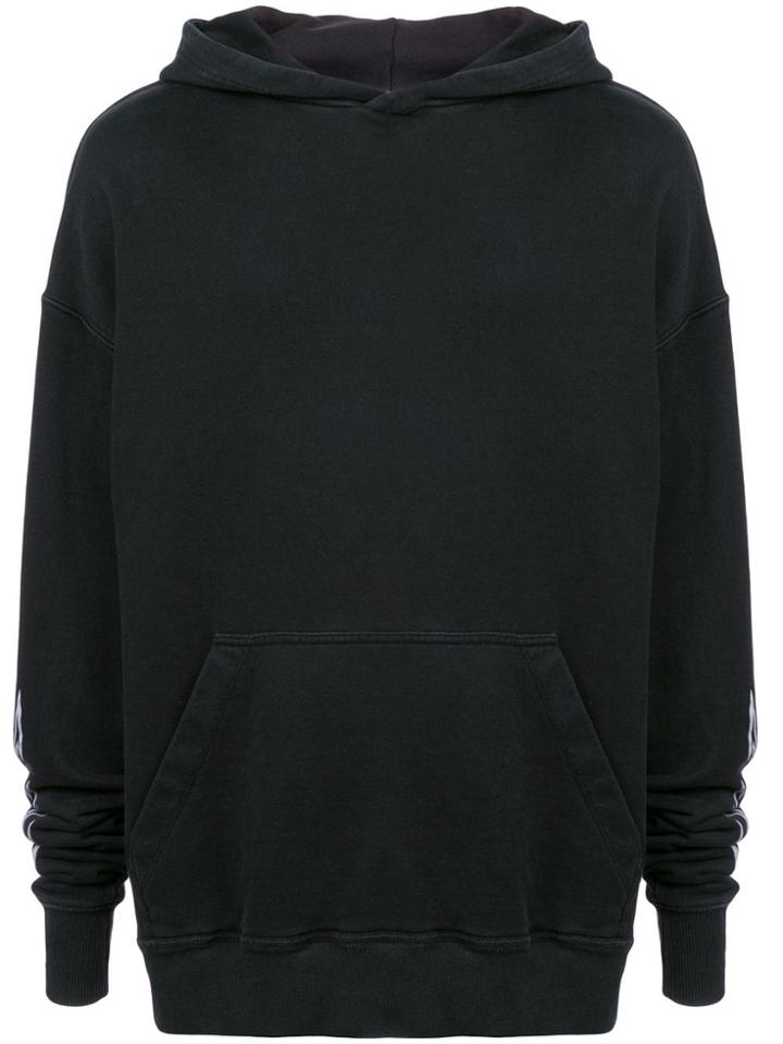 Rhude Back Logo Print Hoodie - Black