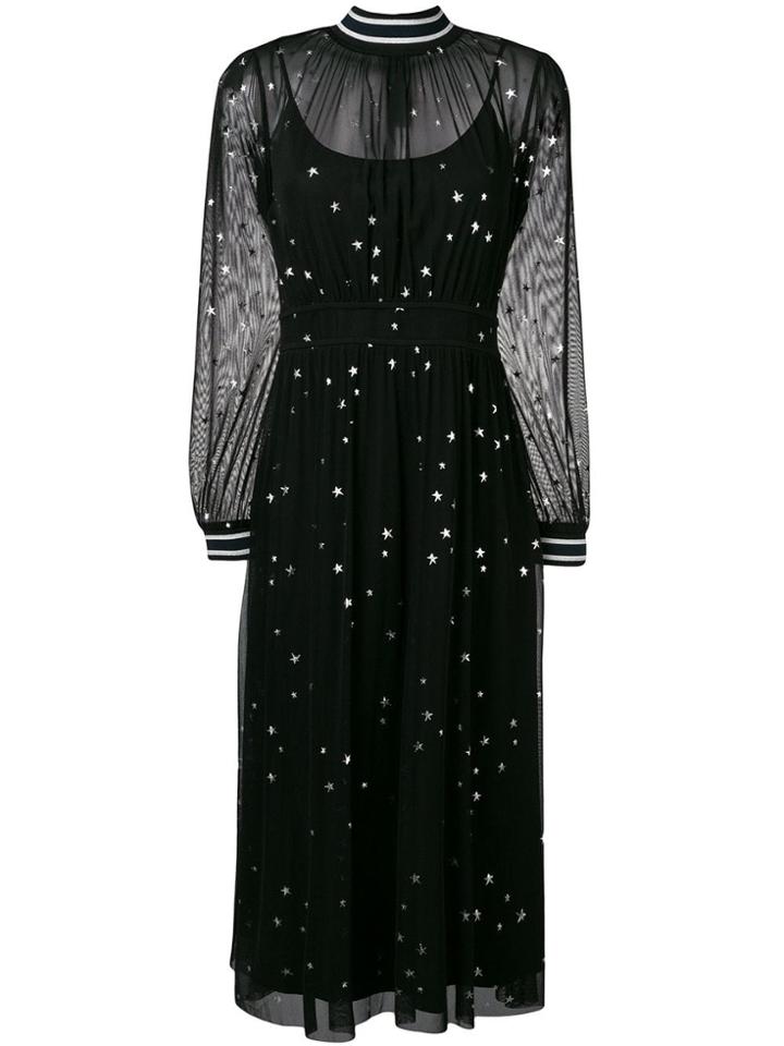 Tory Burch Star Fil Coupé Dress - Black