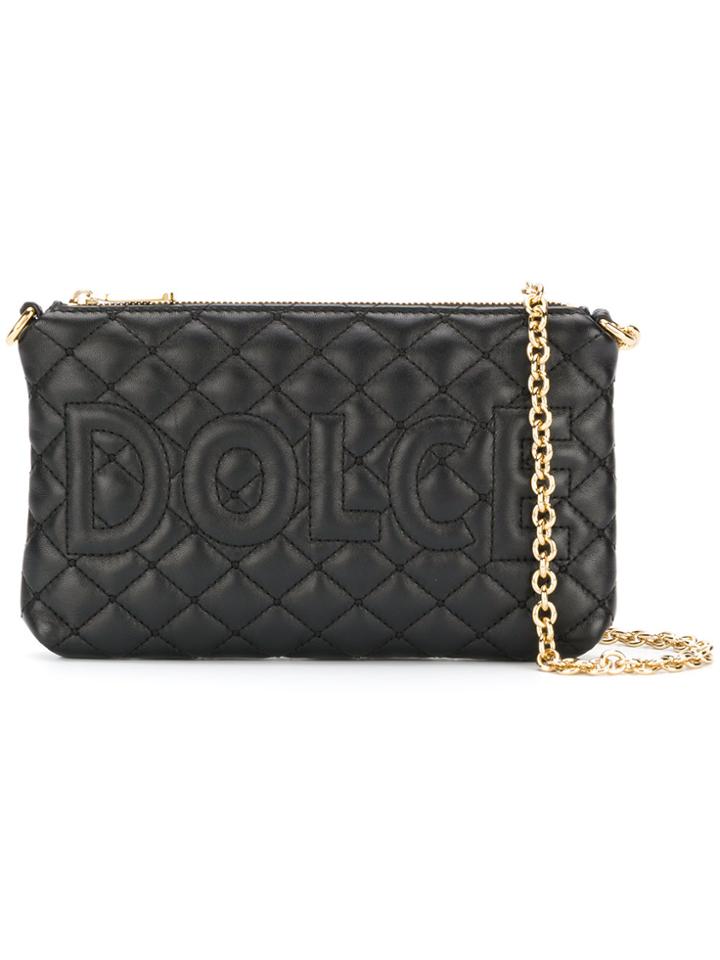 Dolce & Gabbana Mini Quilted Shoulder Bag - Black