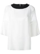 Etro Collar Detail Blouse, Women's, Size: 46, White, Silk/viscose