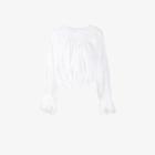 Chloé Broderie Anglaise Blouse, Women's, Size: 34, White, Cotton