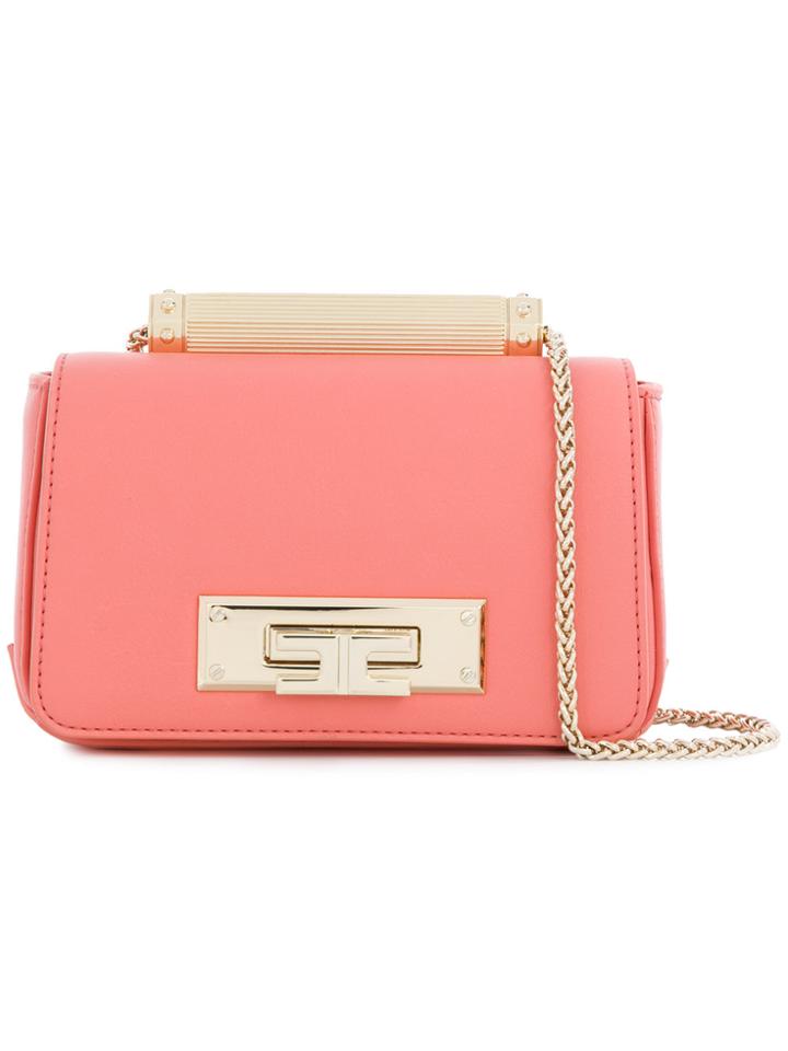 Elisabetta Franchi Mini Rectangular Cross Body Bag - Pink & Purple