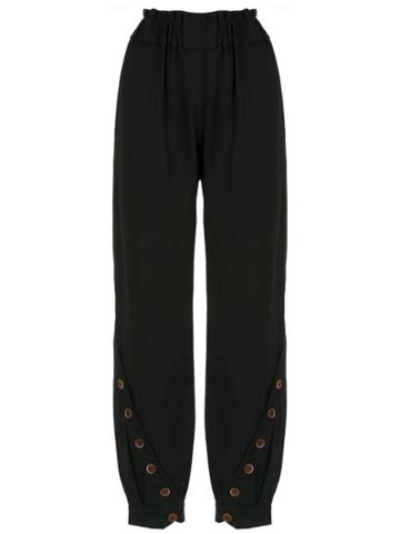 Lilly Sarti Buttoned Pants - Black