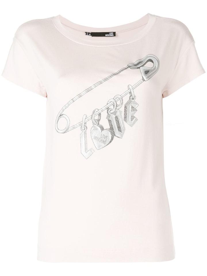 Love Moschino Love Safety Pin T-shirt - Pink