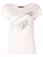Love Moschino Love Safety Pin T-shirt - Pink