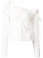 Magda Butrym Leticia Velvet Top - White