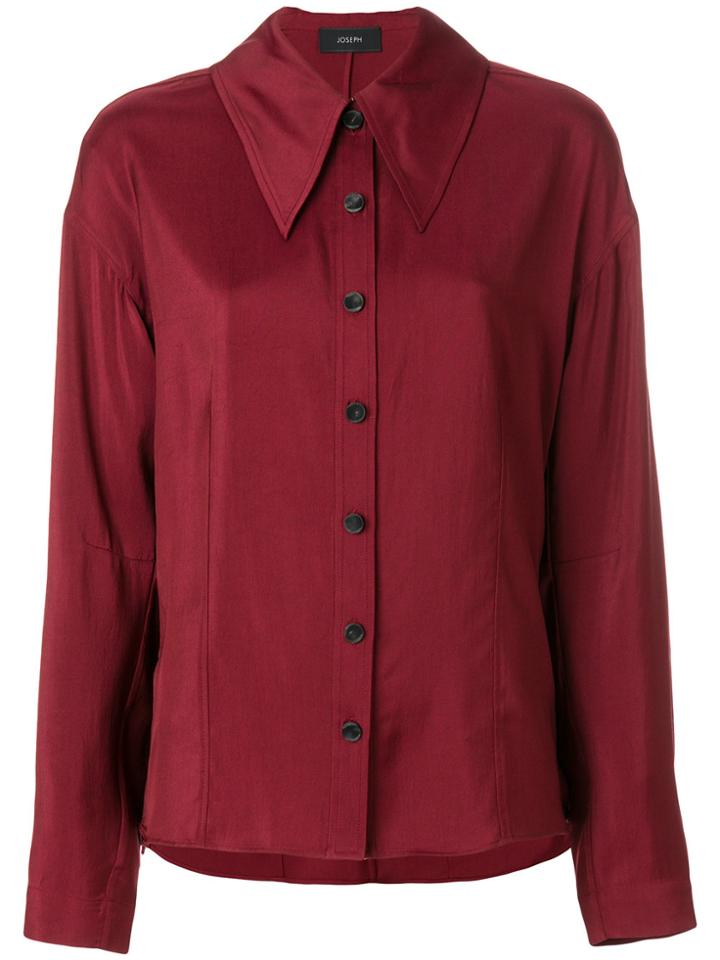Joseph Pointed Collar Shirt - Red