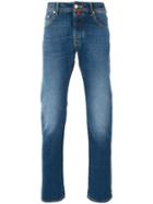 Jacob Cohen - Washed Stretch Denim Jeans - Men - Cotton/spandex/elastane - 31, Blue, Cotton/spandex/elastane