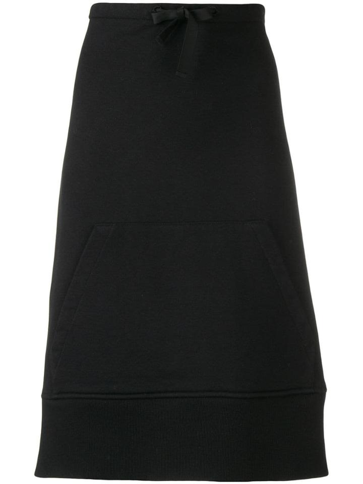Mm6 Maison Margiela A-line Knee Length Skirt - Black