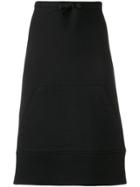 Mm6 Maison Margiela A-line Knee Length Skirt - Black