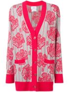 Barrie Floral Knitted Cardigan - Pink