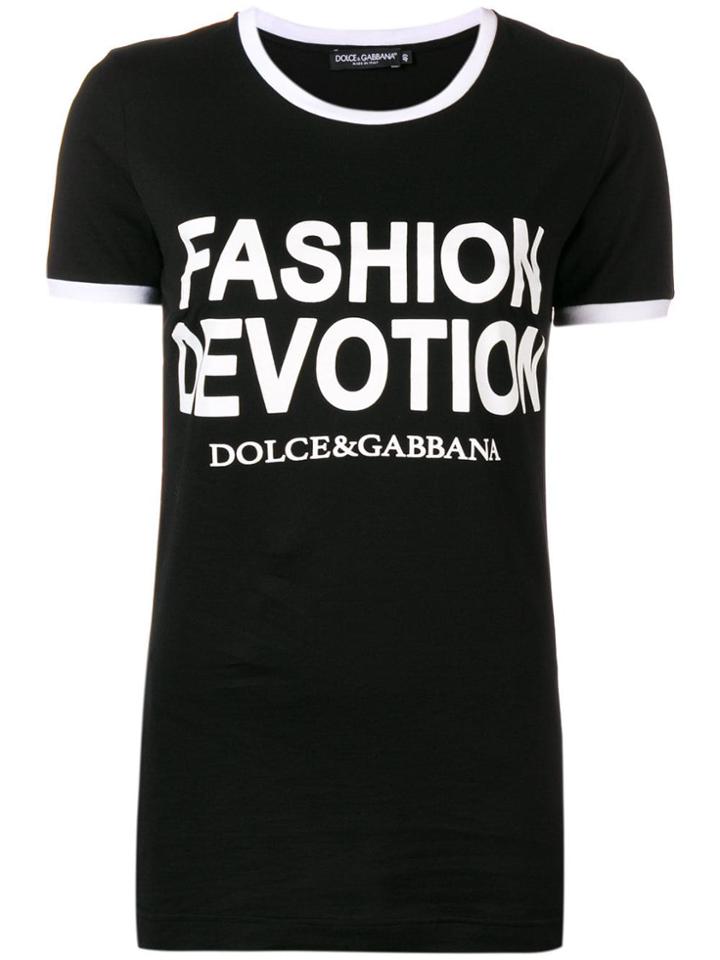 Dolce & Gabbana Fashion Devotion Print T-shirt - Black
