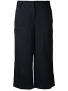 Thom Krom Cropped Trousers, Women's, Size: Medium, Black, Cotton/linen/flax