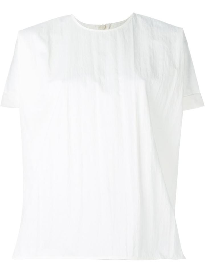 Studio Nicholson 'spiga' Top, Women's, Size: 1, White, Cotton/polyester