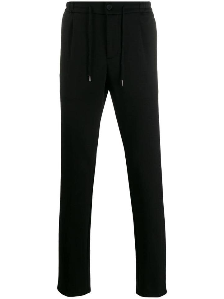 Canali Tailored Style Track Pants - Black