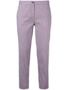 Etro Classic Cropped Trousers - Pink & Purple