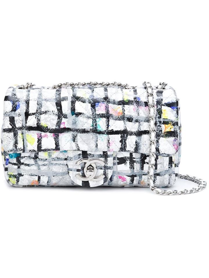 Chanel Vintage Mini 'flap' Hand Painted Crossbody Bag