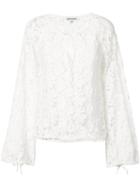 Elizabeth And James - Embroidered Blouse - Women - Cotton - L, White, Cotton