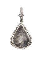 Loree Rodkin Small Tear Drop Sliced Diamond Pendant - Metallic