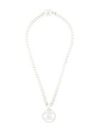 Chanel Pre-owned Cc Turnlock Necklace - Silver