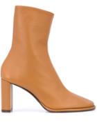 The Row Block Heel Ankle Boots - Brown