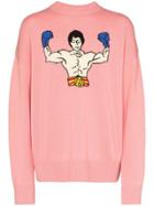 Ader Error Rocky Balboa Knitted Jumper - Pink