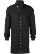 Rick Owens High Neck Shirt - Black