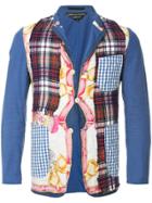 Comme Des Garçons Vintage Patchwork Slim-fit Blazer - Multicolour