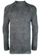 Avant Toi Overdyed Turtleneck Sweater - Grey