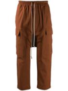 Rick Owens Cropped Track Pants - Brown