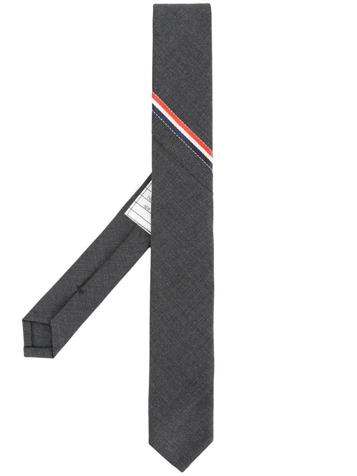Thom Browne Classic Necktie With Seamed In Red, White And Blue