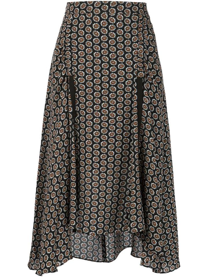 A.l.c. Flared Floral Print Skirt