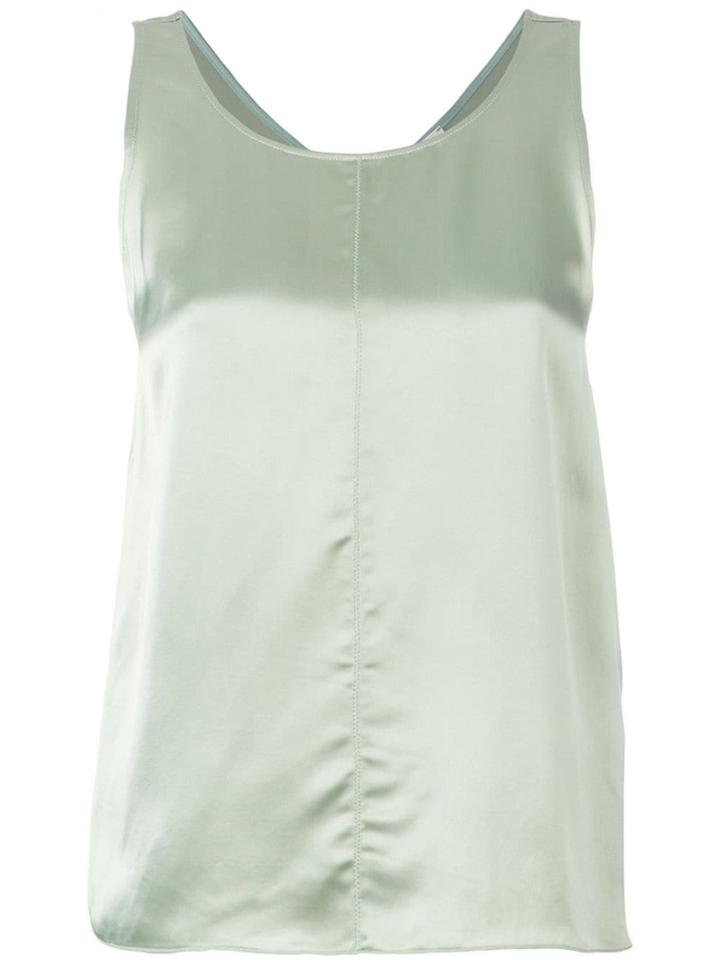 Forte Forte Scoop Neck Tank Top - Green