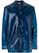 Jil Sander Straight-fit Button Up Coat - Blue
