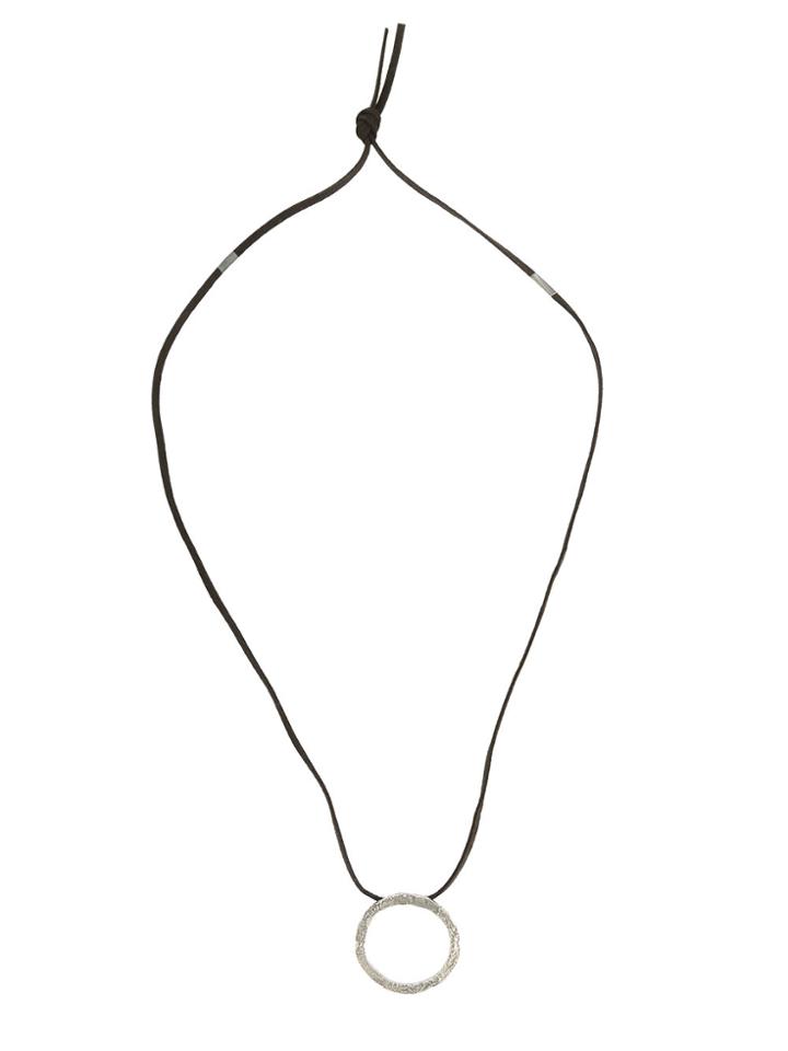 Uma Raquel Davidowicz Leather Tanger Necklace - Black