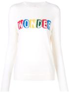 Chinti & Parker Slogan Long-sleeve Sweater - White