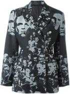 Jean Paul Gaultier Vintage Embroidered Face Blazer, Women's, Size: Medium, Black
