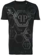 Philipp Plein Skull Logo Print T-shirt - Black