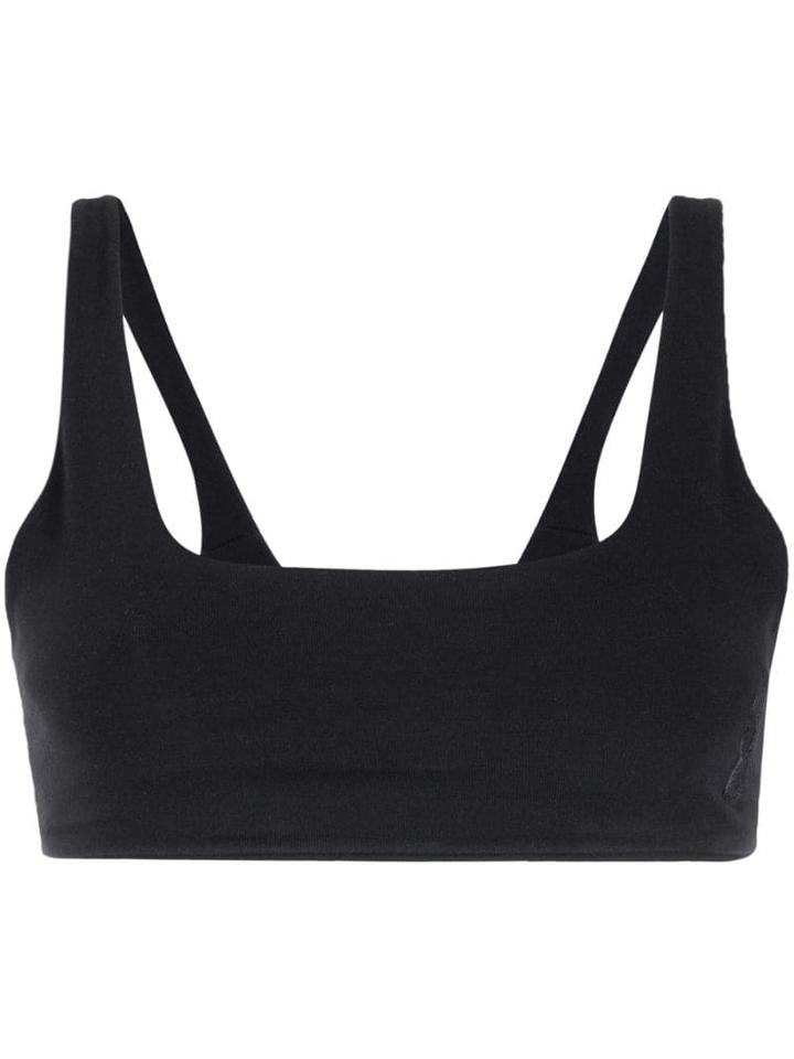 Gloria Coelho Square Neck Bikini Top - Black