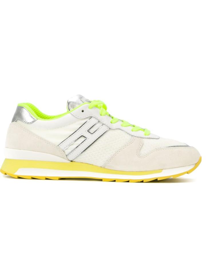 Hogan Rebel Lace-up Sneakers, Women's, Size: 36, White, Suede/nylon/rubber