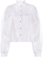 Chopova Lowena Oversized Lace Blouse - Neutrals