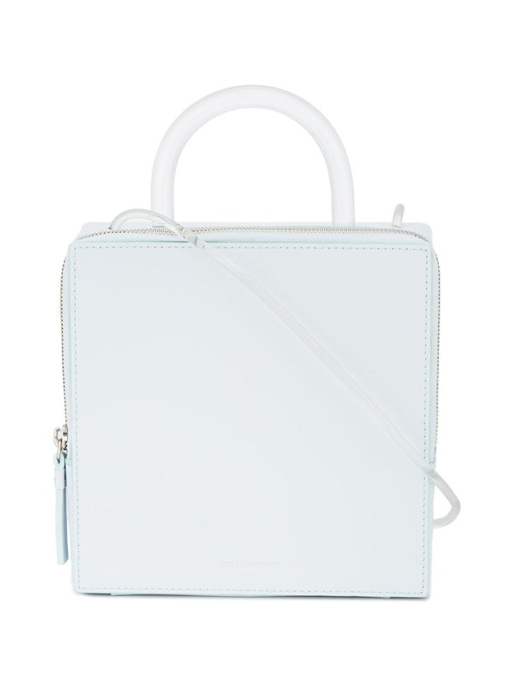 Building Block Box Shoulder Bag - Blue